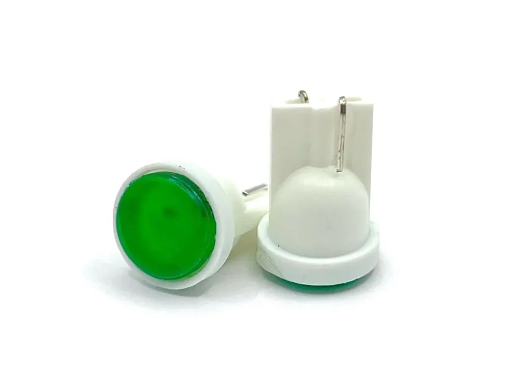 Лампа Діод Т10(W5W)БЦ12V LED COB green 6 chip(суцільне світло ) 00145